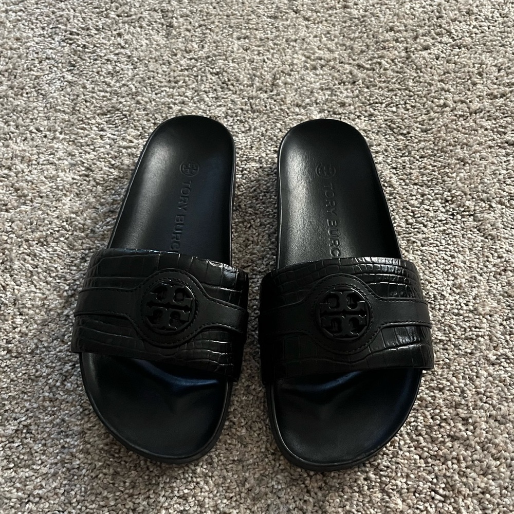 Tory Burch Carson Croc Slide